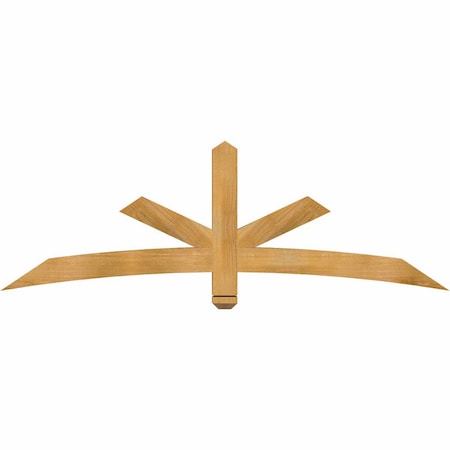Ekena Millwork Alberta Rough Sawn Timber Gable Bracket, Western Red Cedar, 72"W x 24"H x 4"D x 4"F, 8/12 Pitch GBW072X24X0404ALB00RWR